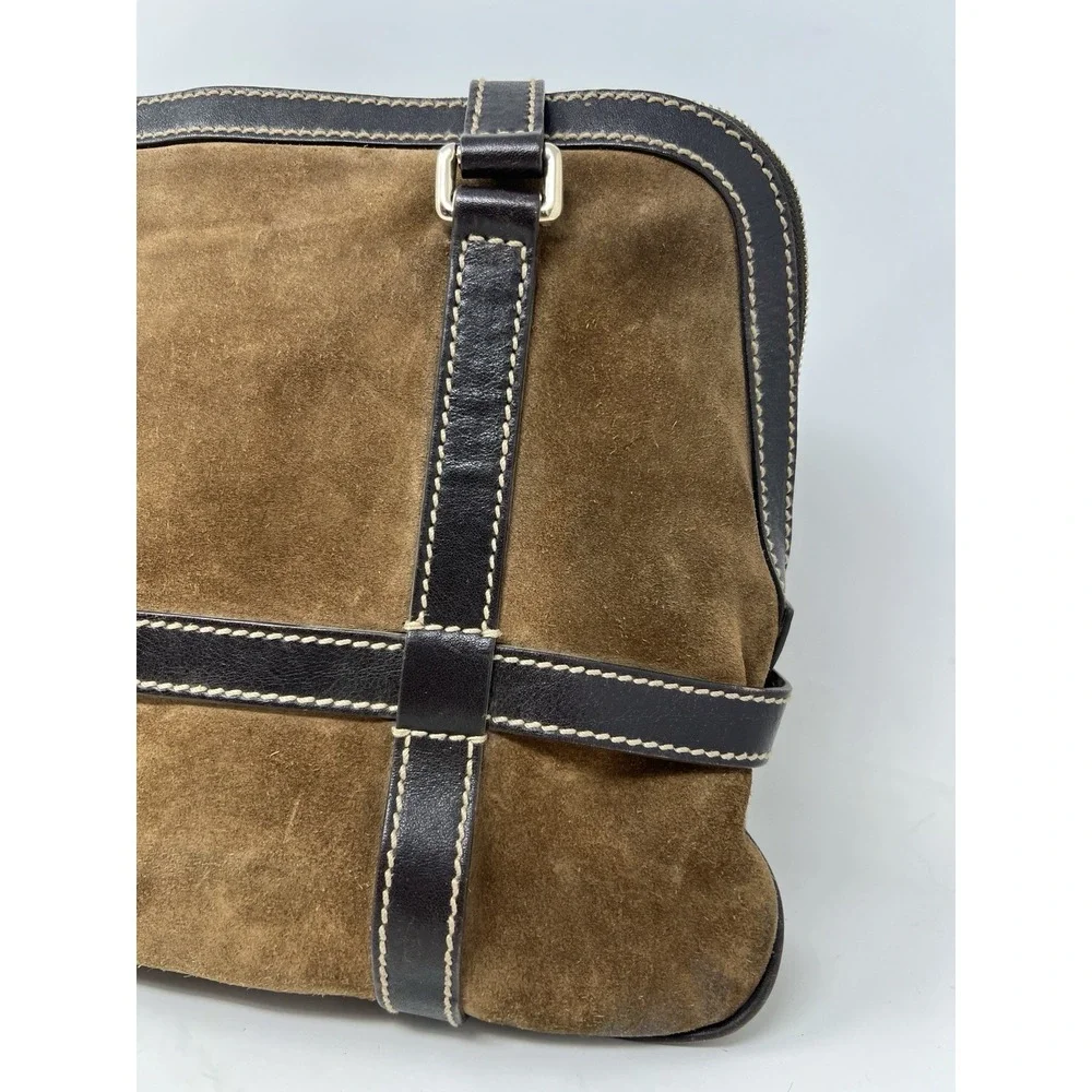 GUCCI Suede Interlocking G Royal Satchel Rare - Picture 3 of 16
